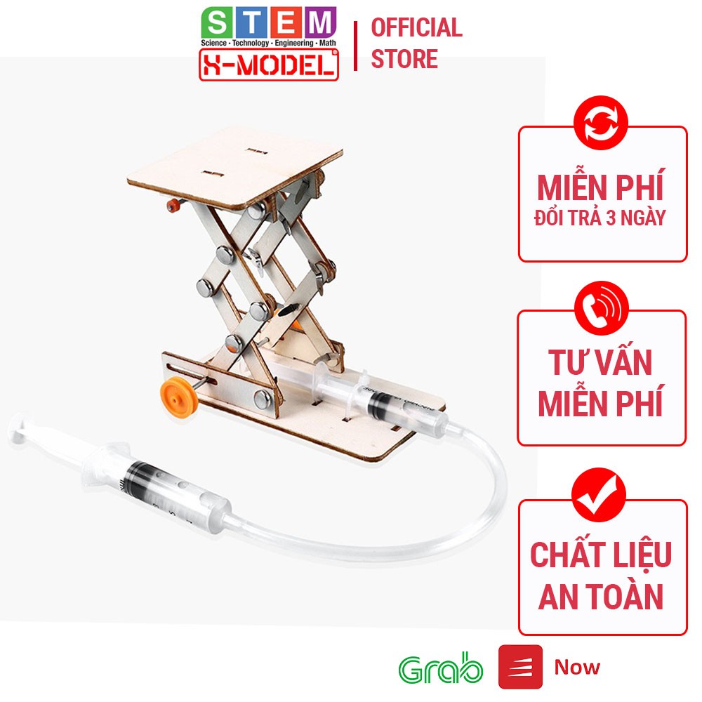 Thang nâng hạ thủy lực đồ chơi lắp ráp sáng tạo cho bé ST77 trong bộ sưu tập đồ chơi X- MODEL Đồ chơi tự làm DIY|STEAM