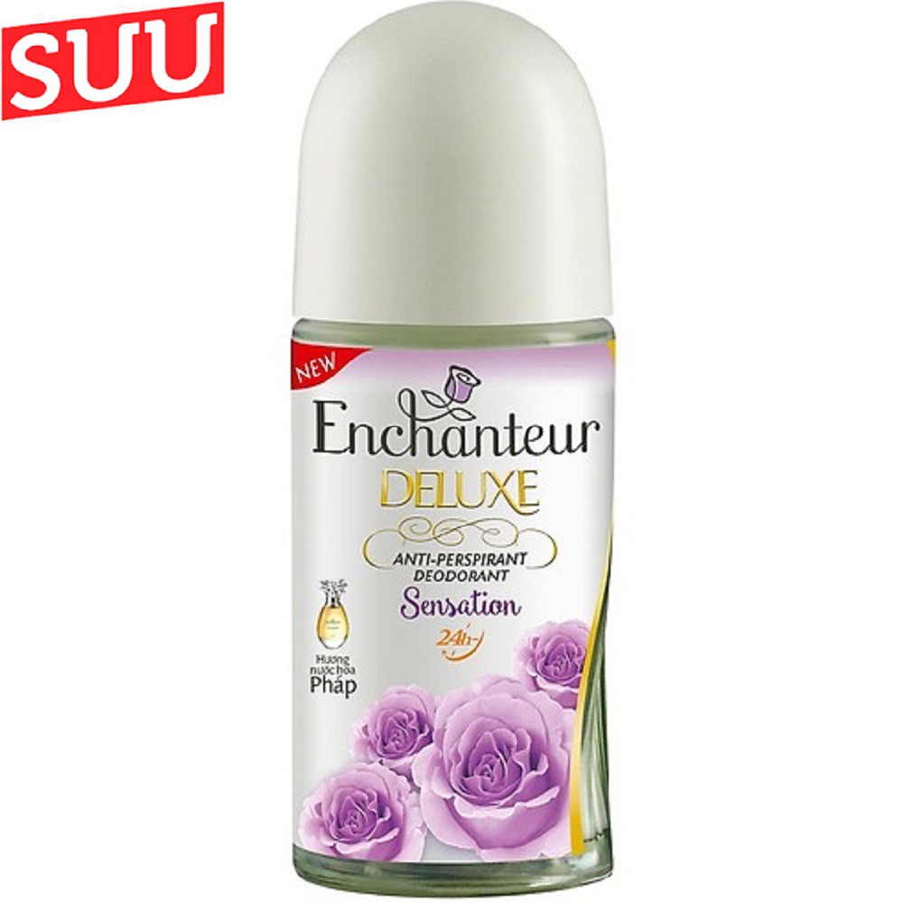 Lăn Khử Mùi Dưỡng Trắng dạng nước Enchanteur 50ml suu.shop cam kết 100% chính hãng