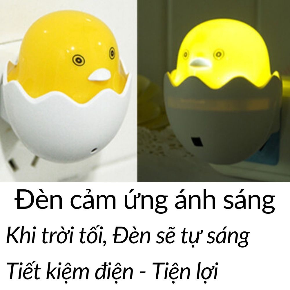 Đèn ngủ cảm ứng hình con vịt vàng dễ thương