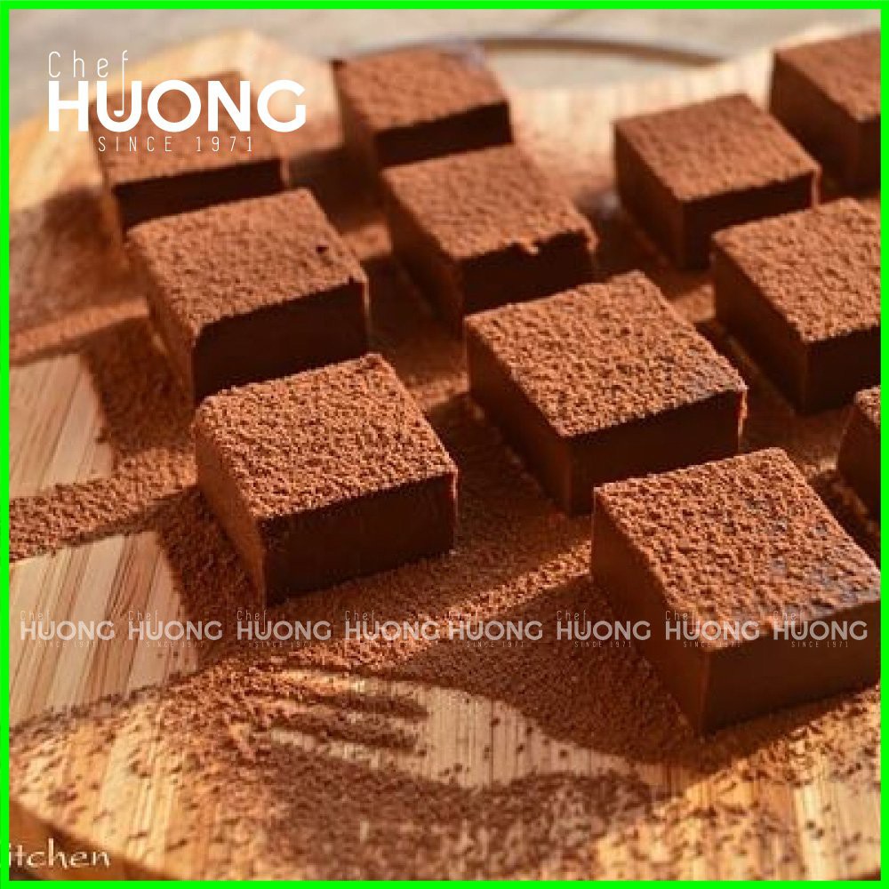 [Không ngon hoàn tiền] 1 Viên ăn thử - Socola tươi Nama chocolate Chef Huong - vị Cacao
