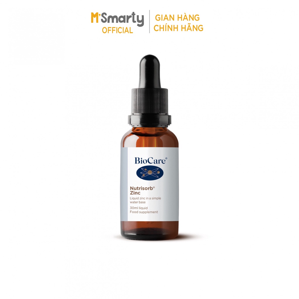 [M'SMARTY] - Kẽm Nước Biocare Nutrisorb Zinc 30ml