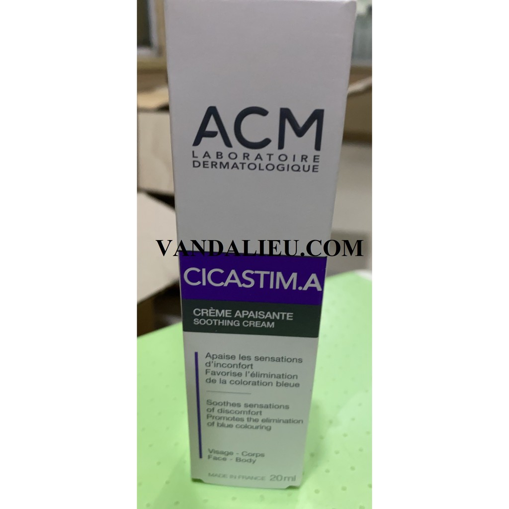 KEM LÀNH VẾT THƯƠNG MAU LIỀN SẸO ACM CICASTIM.A SOOTHING REPAIR CREAM 20ML