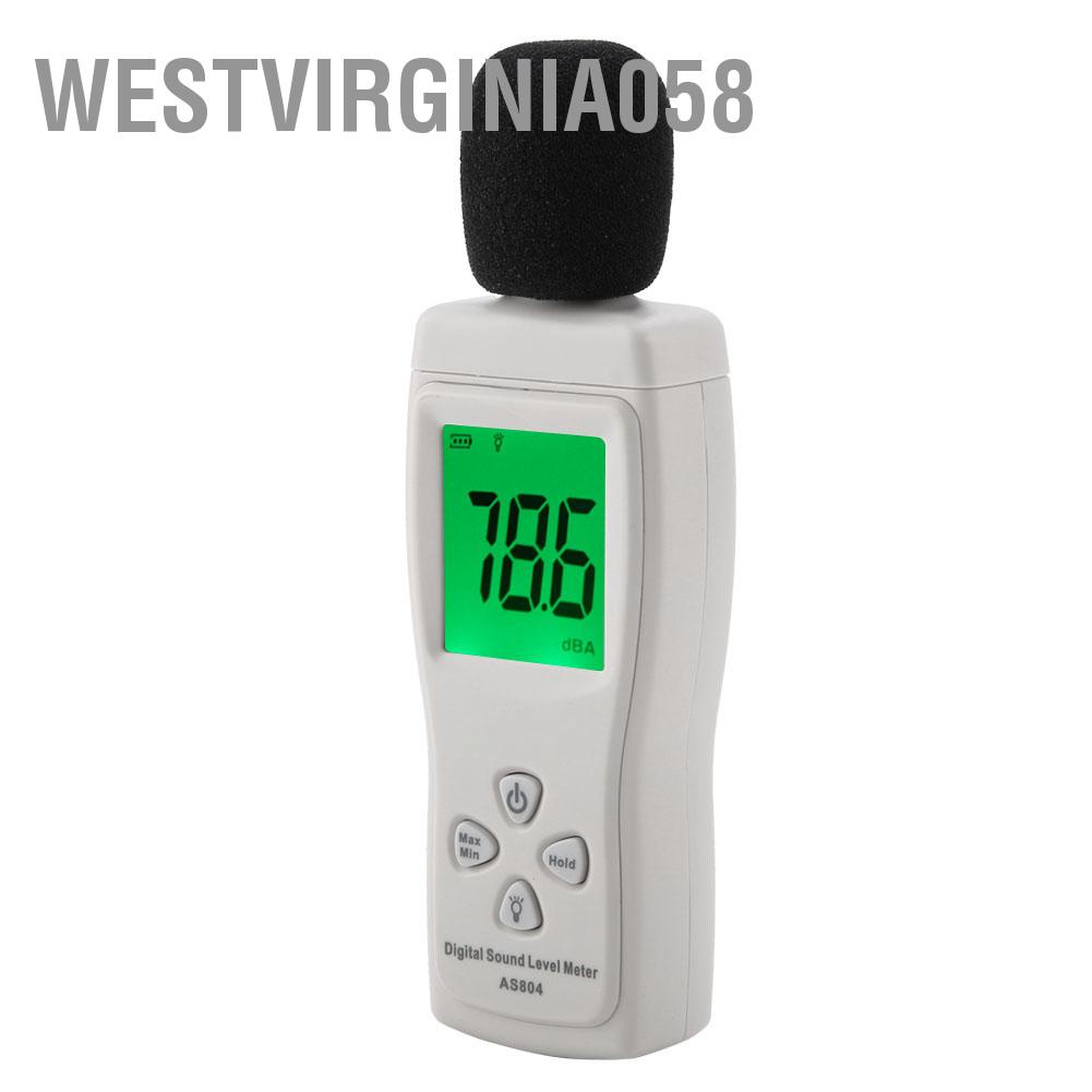 Có thể bán buôn SMART SENSOR AS804 Máy đo mức âm thanh kỹ thuật số Màn hình kiểm tra 30-130dBA Westvirginia058 Hàng giao ngay