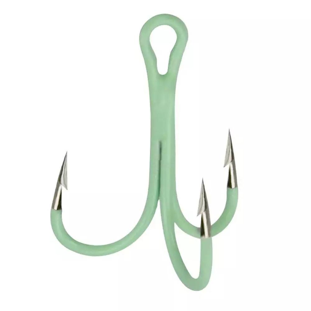 Bộ 2 Móc Câu Cá Phát Sáng# 4# 6# 8# 10# Móc Câu Cá Bằng Thép Carbon Phát Sáng