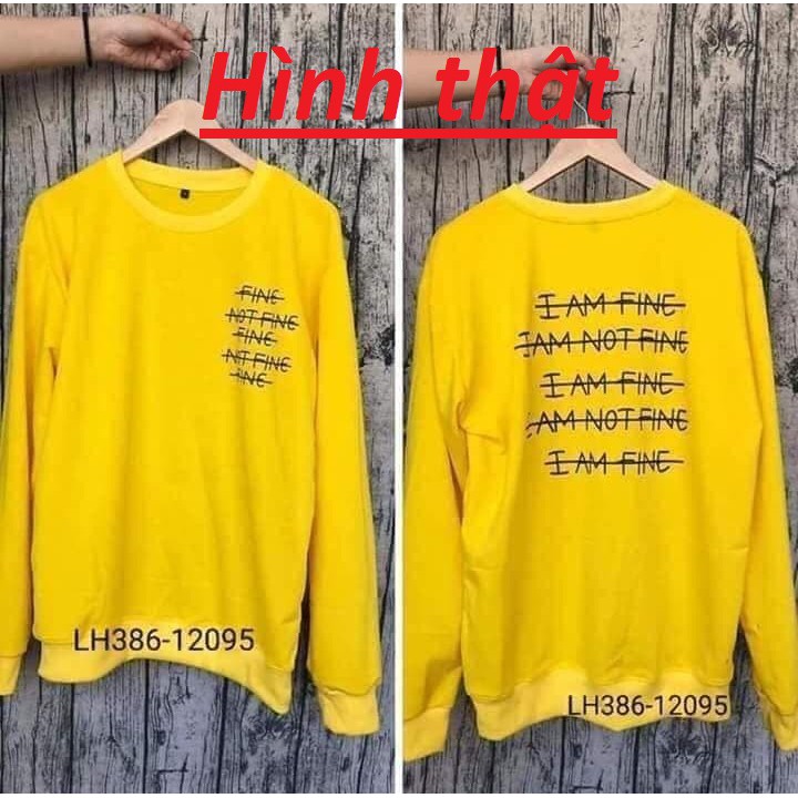 Áo Sweater Unisex Fine - Áo Sweater Thu Đông | BigBuy360 - bigbuy360.vn