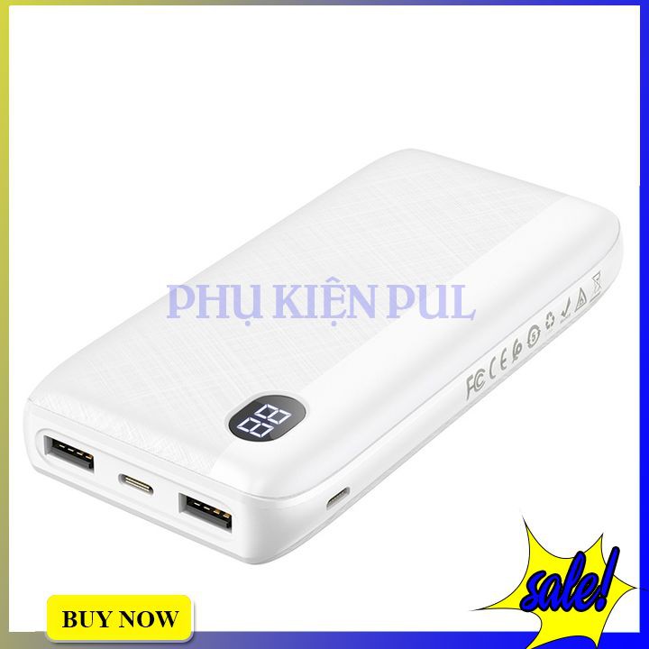 Pin sạc dự phòng Hoco j53a 20000mah 2 cổng có đèn led