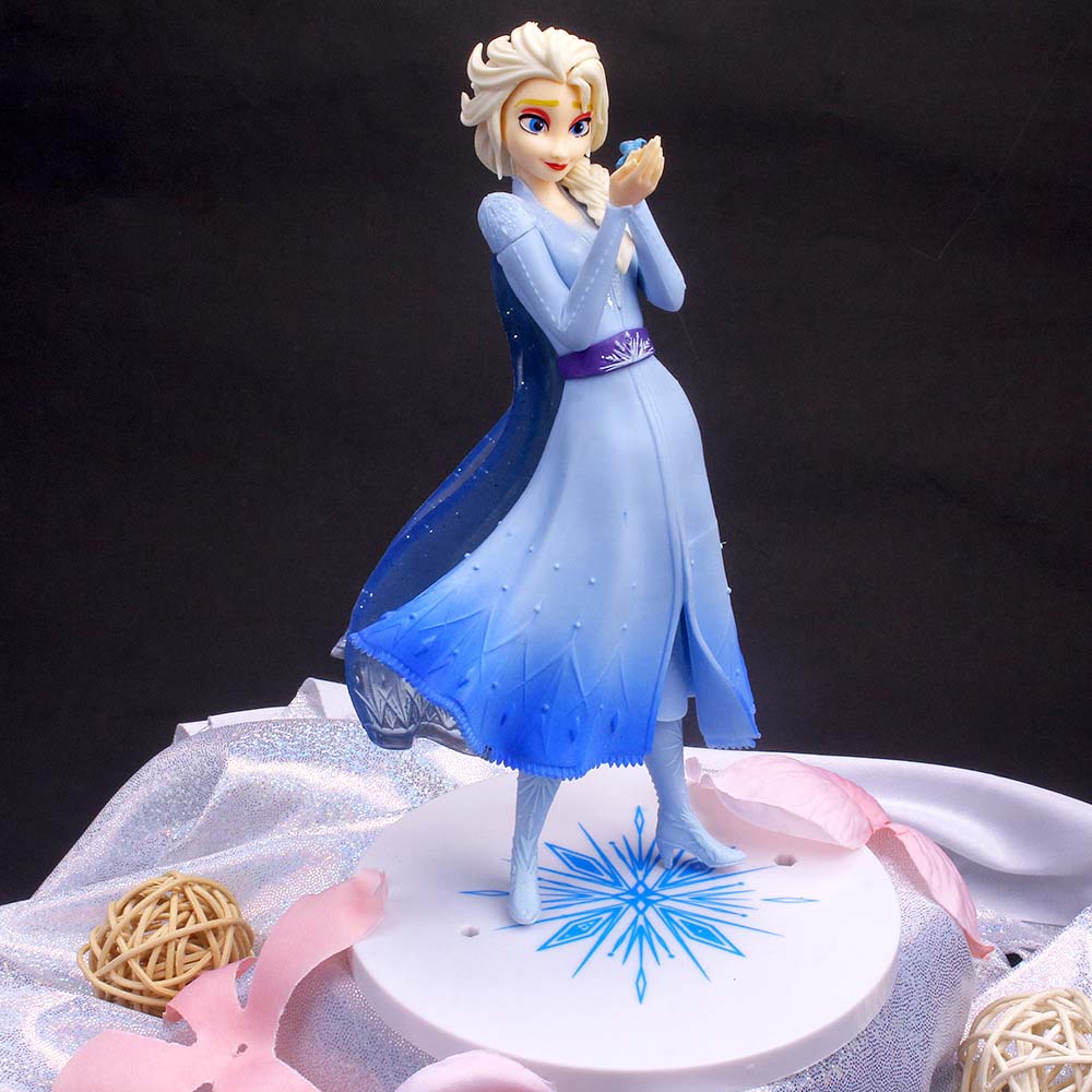 Mô Hình Nhân Vật Công Chúa Elsa Trong Phim Hoạt Hình Frozen Bằng Pvc Kích Thước 21cm