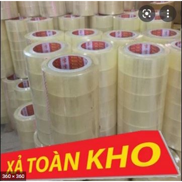 [Xả hàng] Băng dính trắng cọc 6 cuộn/kg