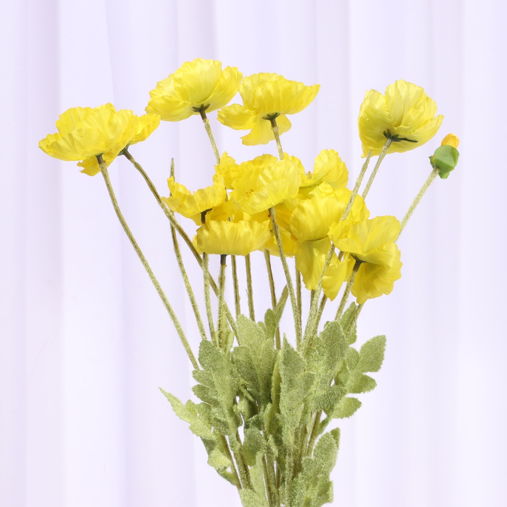 Nhánh Hoa Anh Túc Nhân Tạo Nhiều Màu Chất Lượng Cao Dùng Để Trang Trí Nhà Tiệc Cưới