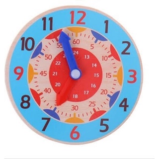 Đồng hồ đồ chơi bằng gỗ cho bé