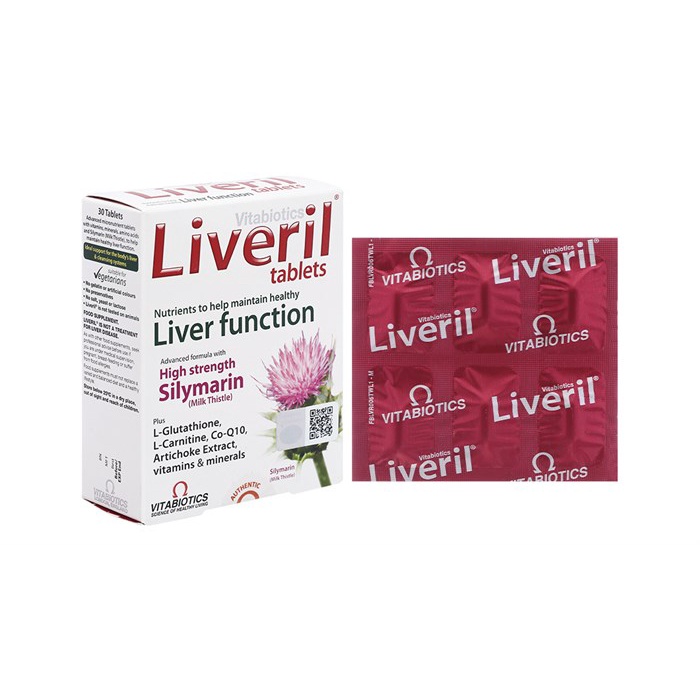 LIVERIL vitabiotics- hỗ trợ bảo gan, thải độc gan của Anh Quốc (Hàng nhập khẩu chính hãng)