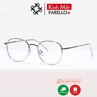 Gọng kính cận FARELLO chất liệu kim loại phụ kiện thời trang nam nữ 28107