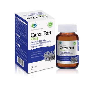 Canxi Fort plus lọ 60 viên. Thành phần từ tảo biển D3_K2