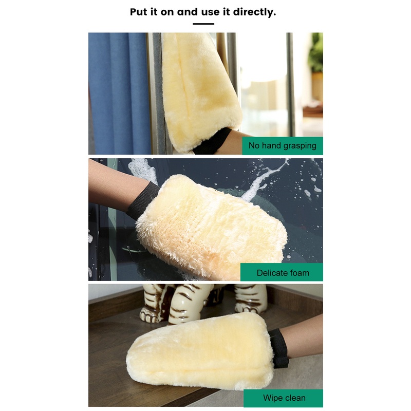 Còn hàng găng tay rửa xe bằng len nhân tạo hấp thụ nước xe hơi găng tay đánh bóng mềm rửa xe sợi nhỏ cho thủy tinh nhựa pvc da