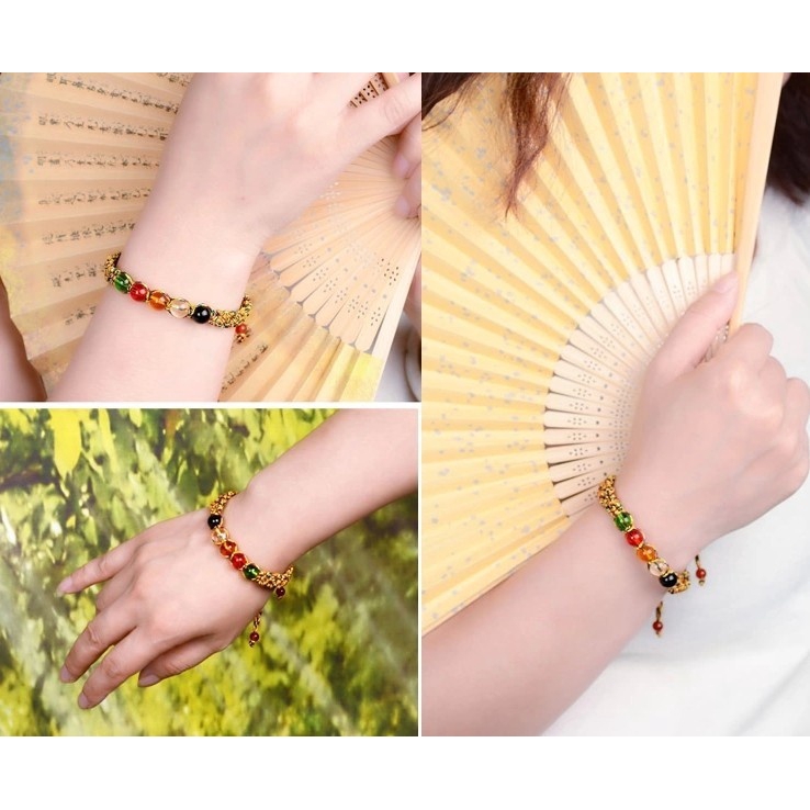 Vòng Tay Chuỗi Hạt Nhiều Màu Thông Dụng Cho Nam Và Nữ