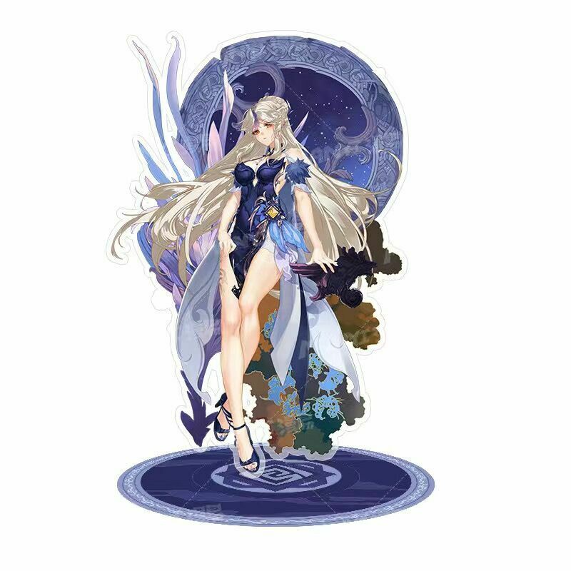 Mô hình nhân vật NINGGUANG Standee GENSHIN IMPACT game anime chibi tượng mica trong