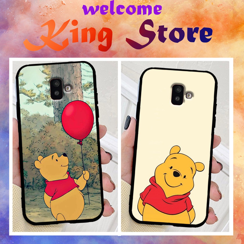 Ốp lưng Samsung J6-2018/J6 Plus/J8-2018 Plus in hình Gấu Pooh  siêu đẹp, độc, lạ_KINGSTORE.HN_Ốp SS J6/J6 Plus/J8