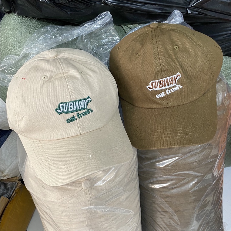 Mũ lưỡi trai subway nón kết nam nữ chất kaki cotton đẹp - LT08
