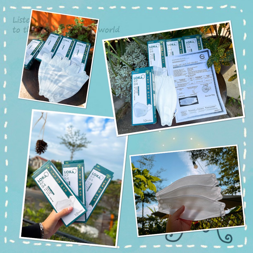 Thùng 300c KF94 LOKA Mask 🌸 FREESHIP 🌸 Khẩu Trang 4D KF94 Kháng Khuẩn Công Nghệ Hàn Quốc Hottrend