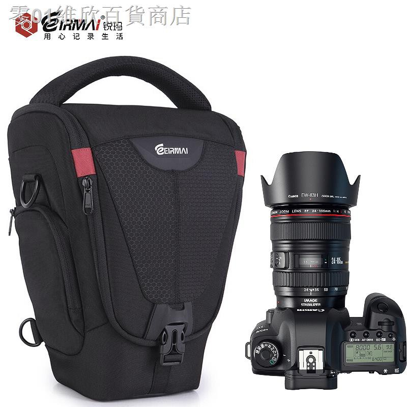 Túi Canvas Đeo Vai Đựng Máy Ảnh Canon 800d 70d 80d 200d Nikon D750 D7500