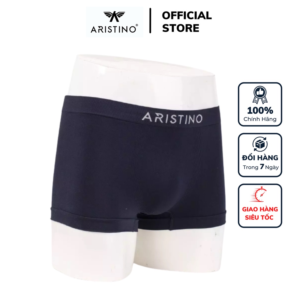 Quần lót nam boxer Aristino ABX069 sịp đùi chất polyamide co giãn thoáng mát thấm hút cao cấp chính hãng