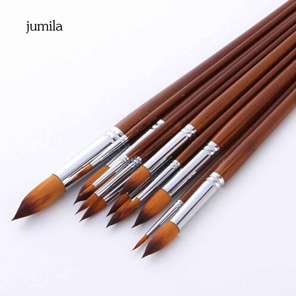 Set 13 cọ vẽ tô màu đa dụng với tay cầm bằng gỗ độc đáo