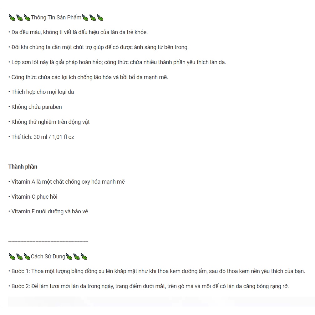 Kem lót Pixi Flawless Beauty Primer