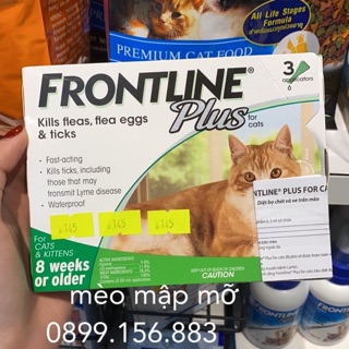 Nhỏ gáy Frontline cho mèo 1 tuýp