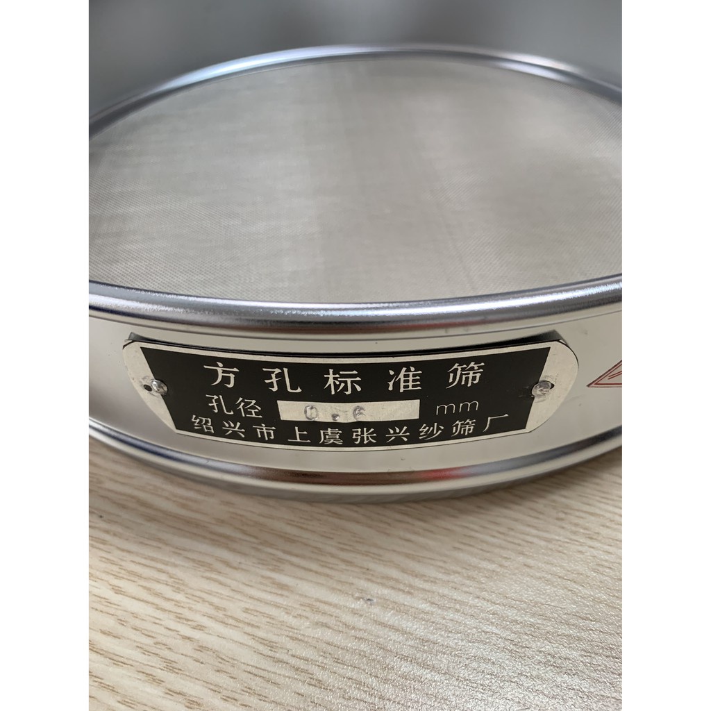 🌻⭐🌻⭐ Sàng rây tiêu chuẩn, đường kính 300mm, cỡ lỗ 0,6mm, chất lượng cao, bền đẹp 🌻⭐
