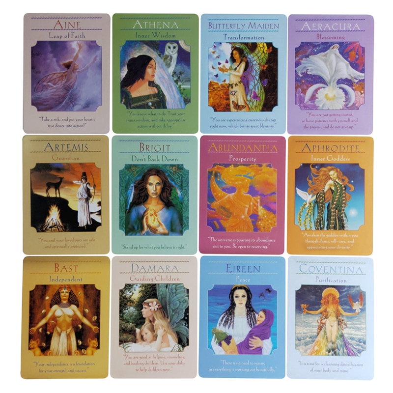 Bộ bài tiên tri Goddess Guidance Oracle Cards 44 tấm dùng cho bói tương lai