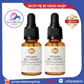 Vitamin K2 D3 Mk7 Sunday Natural 20ml của Đức