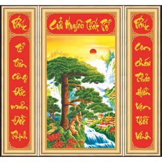 Tranh thêu Cửu Huyền Thất Tổ ms 53512