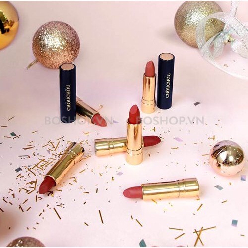 Son Thỏi Mạ Vàng CHOUCHOU PREMIUM MATTE 14K GOLD EDITION CLOUDORIS