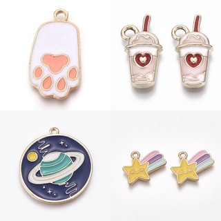 Set 10 charm sao băng 14x17 X 1.5mm lỗ 2mm làm trang sức DIY