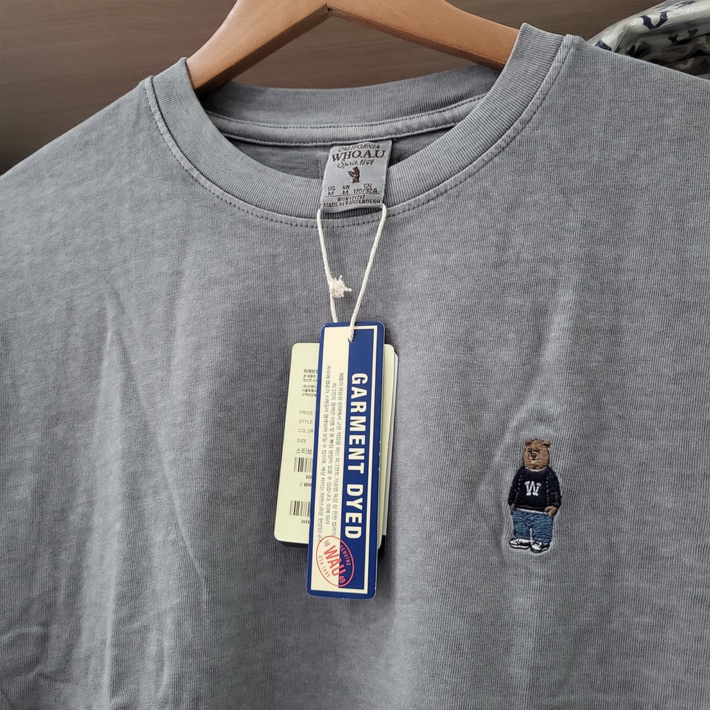 Áo Thun WHOAU Korea mới 2022 - Garment Dyed