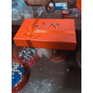 Khuyên tai bạc nụ đá bi bóng nhiều size đá