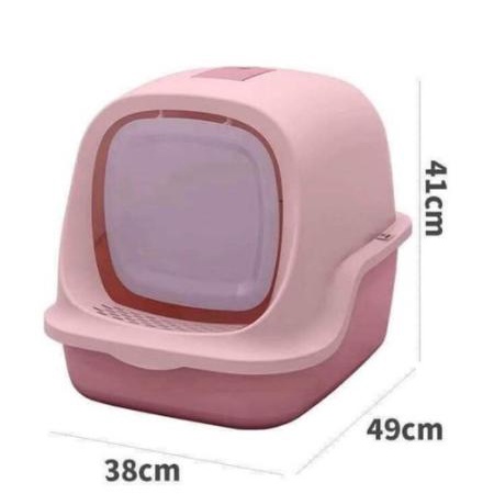 nhà vệ sinh cho mèo cỡ lớn M290 có nắp đậy (kèm Xẻng)