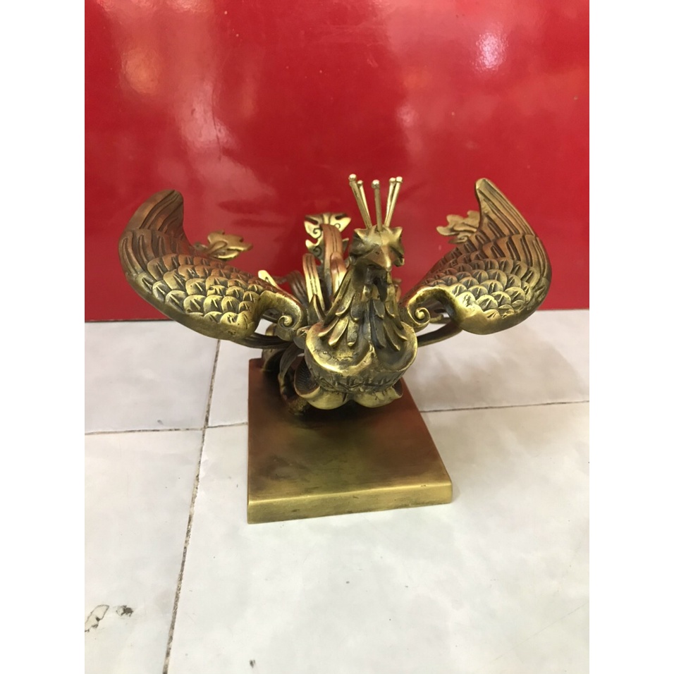 Tượng Khổng tước Minh vương bằng đồng