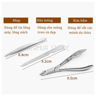 Bộ 12  Dụng Cụ Chăm Sóc Móng Tay đa năng