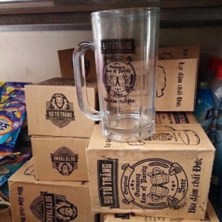 Cốc uống bia 650ml hàng đẹp dày dặn