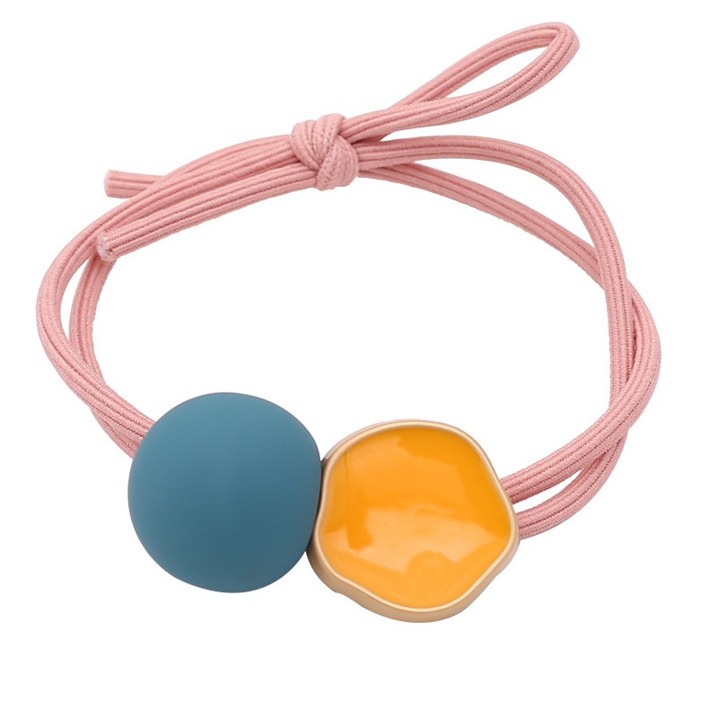 Dây buộc tóc co giãn màu trơn phong cách Hàn Quốc cho nữ