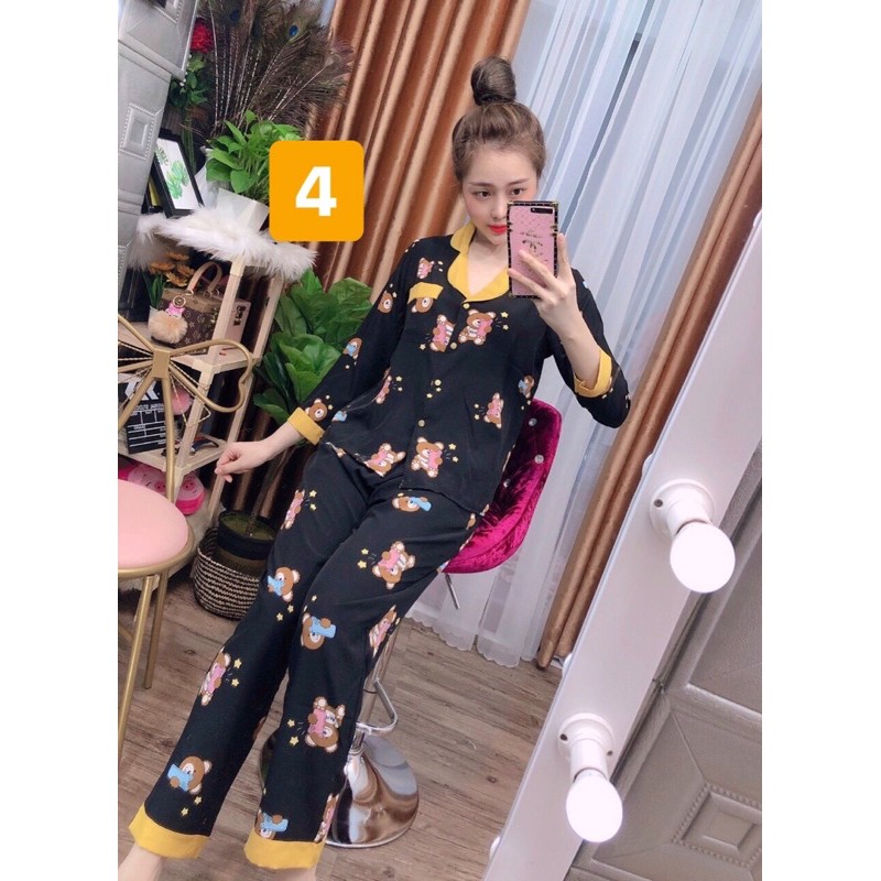 Bộ lụa quần dài- tay dài siêu mát