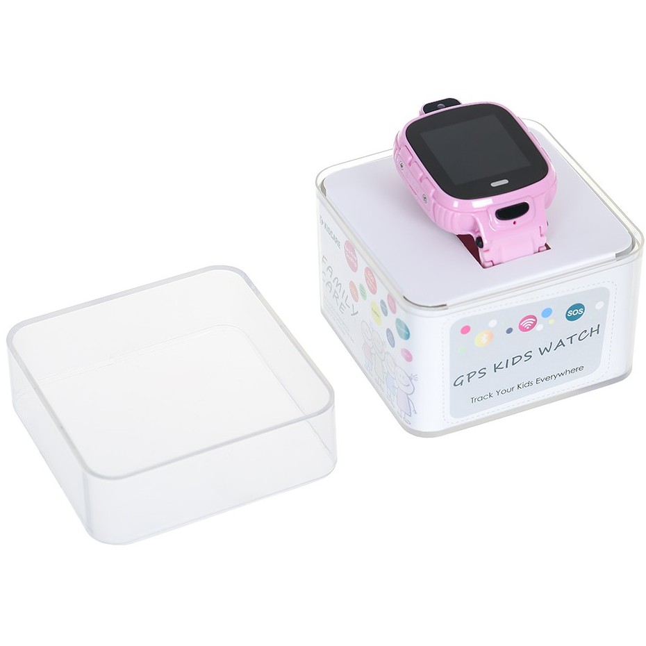 Đồng hồ thông minh trẻ em Kidcare 26 Hồng kháng nước IP67 có định vị GPS màn hình TFT 1.44&quot; - Chính hãng BH 12 tháng