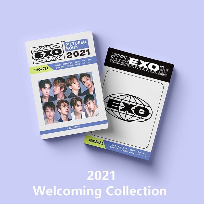 Quyển Album Ảnh Hình Nhóm Nhạc Exo