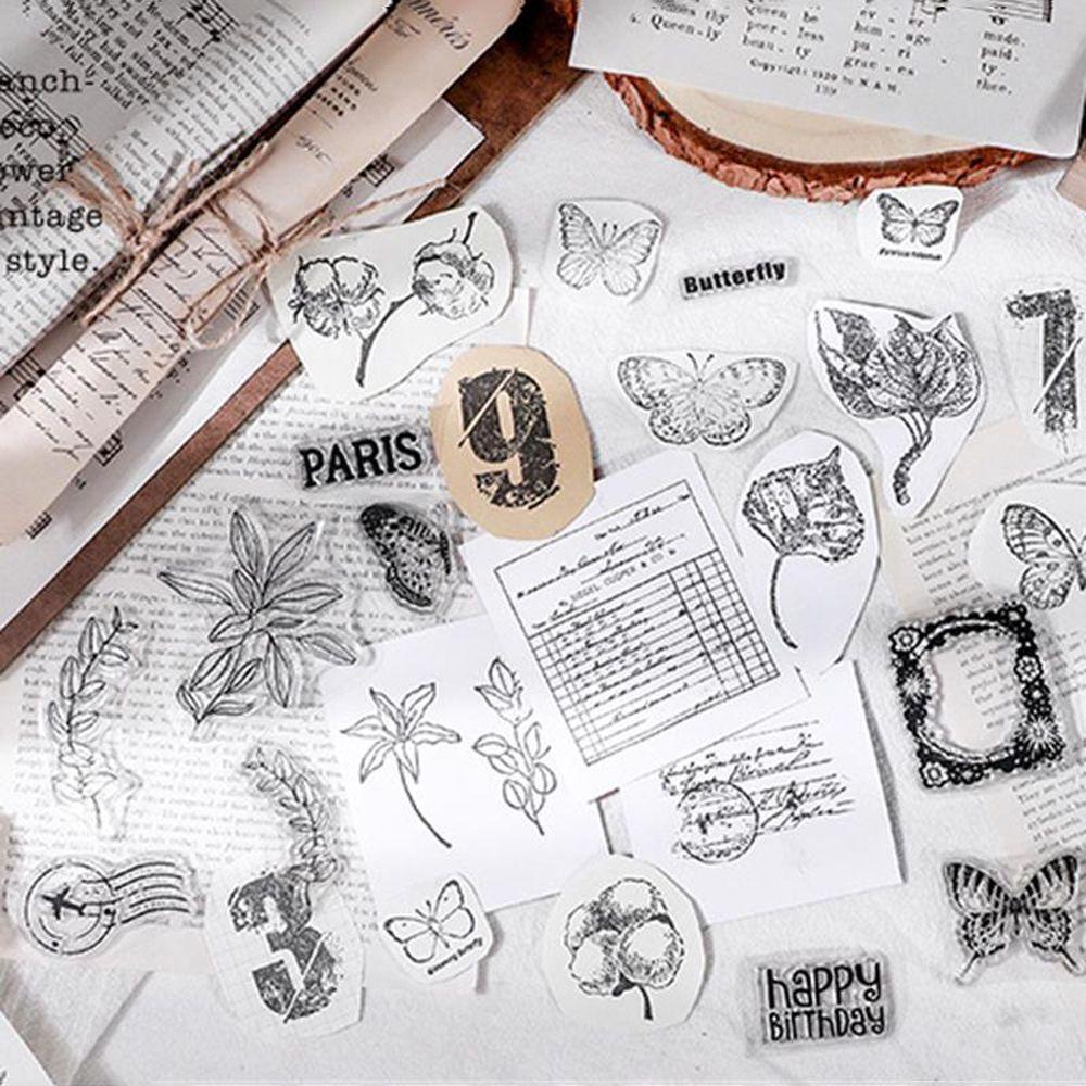 PATRICIA Tem Đóng Dấu Trong Suốt 16 Độc Đáo Trang Trí Sổ Tay