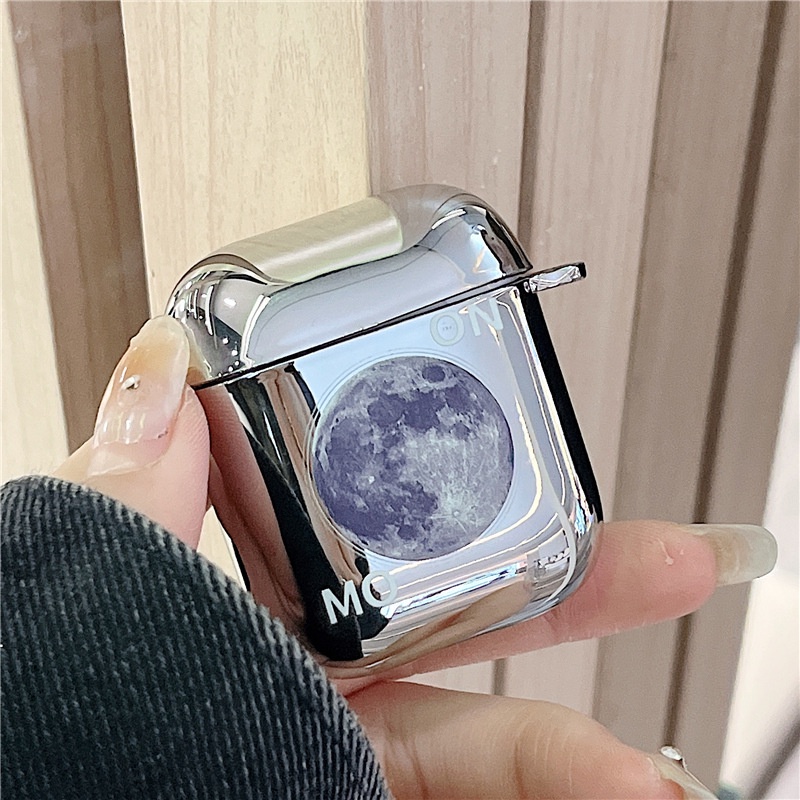 Vỏ Bảo Vệ Hộp Sạc Tai Nghe Airpods Pro 2 / 3 / 3 Mạ Điện Kèm Dây Đeo Phù Hợp