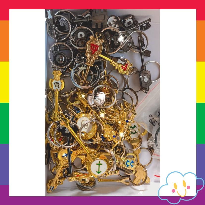 Móc Chìa Khóa Dây Chuyền Fairy Tail Cung Hoàng Đạo Sailor Moon Sakura Đồng Giá 25k