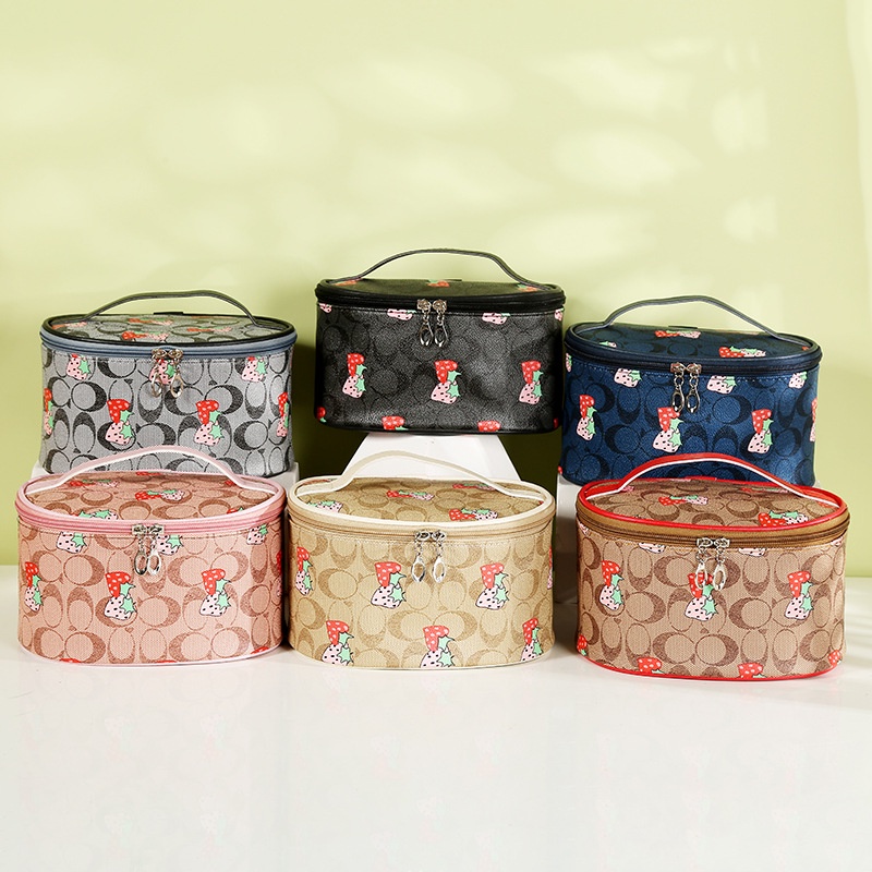 Túi Đựng Mỹ Phẩm Cỡ Lớn In Họa Tiết Thời Trang Tiện Dụng Mang Theo Du Lịch