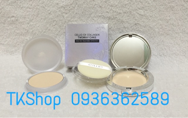 Phấn nén 2 lõi CELLIO EX COLLAGEN TWOWAY CAKE