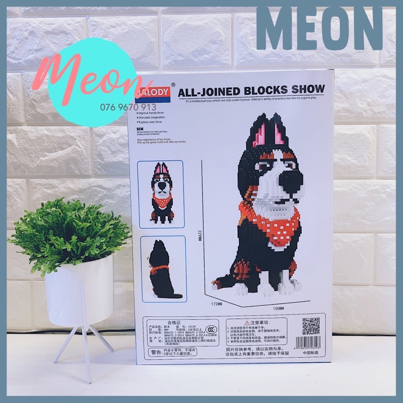 Mini BXếp hình lego miniblock- Chó Rooster